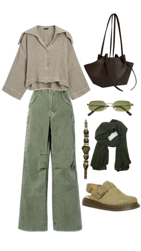 #green #cuteoutfit #comfy #aesthetic #hijaboutfit Comfy Aesthetic, Wardrobe Outfits, Green Outfit, Comfy Fashion, Outfit Inspo Fall, Casual Style Outfits, Retro Outfits, Dream Clothes, Fall Winter Outfits