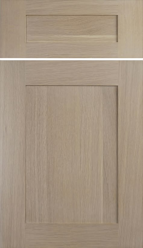 Shaker Cabinet Door Styles, White Oak Kitchen Cabinets, Hickory Kitchen Cabinets, Galley Kitchen Layout, Kitchen Cabinet Door Styles, White Oak Kitchen, Flat Panel Doors, Cabinet Door Style, Cabinet Door Styles