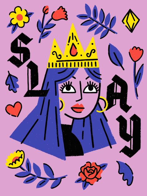 Birthday Illustration, Playing Cards Design, Slay All Day, Animal Graphic, Glitch Art, Sketch Inspiration, Album Design, Album Art, Cute Illustration