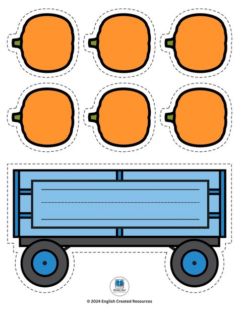 Pumpkin Name Crafts - English Created Resources Real Pumpkin Activities Preschool, Square Pumpkin Crafts Preschool, October Name Craft, Pumpkin Name Activities Preschool, Pumpkin Week Preschool, Halloween Name Crafts Preschool, Fall Name Activities Preschool, October Toddler Activities, Fall Name Craft