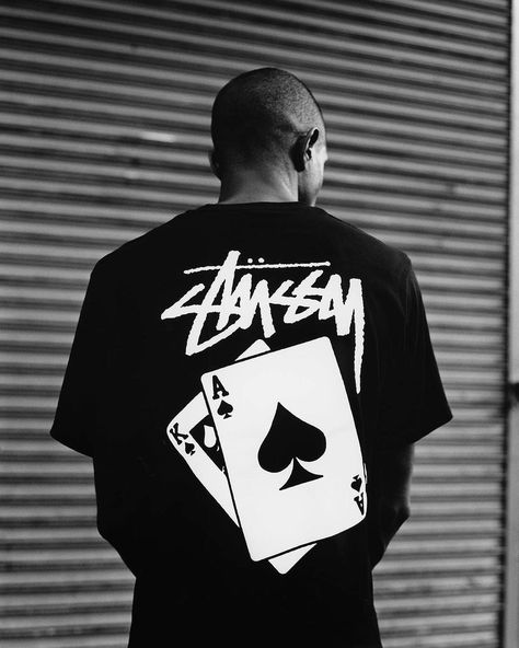 stussy Streetwear Tshirt Design, Design Jersey, Shirt Logo Design, Streetwear Shirts, Shirt Design Inspiration, Graphic Tshirt Design, Shirt Print Design, Clothing Photography, Streetwear Men Outfits