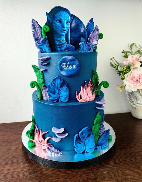 Avatar Theme Cake, Avatar The Way Of Water Cake, Avatar Party Ideas, Avatar Cupcakes, Avatar Party Decorations, Avatar Cake Ideas, Avatar Birthday Cake, Avatar Decorations, Avatar Birthday Party Ideas