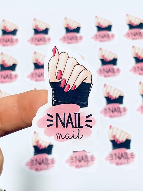 Excited to share this item from my #etsy shop: Nail Mail Stickers, Nail Stickers, Nail Packaging Stickers, Nail Die Cut, Nail Labels, Unas Labels, Cute Packaging Stickers, Pink Nail Label Nail Packaging, Nail Polish Gift, Business Nails, Nail Business, Nail Store, Mail Stickers, Nails Press, Gel Nail Colors, Salon Ideas