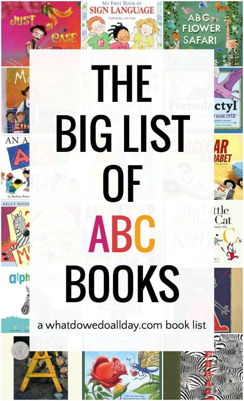 Big book list of the best alphabet books for children. These children's books are good for preschoolers to elementary kids and parents and educators will enjoy reading them aloud! #childrensbooks #preschool Make Crystals, Alphabet Books, Read Aloud Books, Best Children Books, Books For Children, Abc Book, Living Books, Preschool Books, Alphabet Book