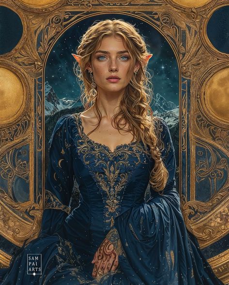 Sampai Arts | Our High Lady Feyre ✨ - 📖 ACOTAR I’ve been wanting to create book characters in the art nouveau style for a long time. Happy to finally... | Instagram Feyre Archeron, Lauren Kate, Roses Book, Feyre And Rhysand, Fantasy Romance Books, A Court Of Wings And Ruin, Sarah J Maas Books, A Court Of Mist And Fury, Look At The Stars