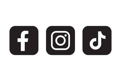 Fb Insta Youtube Logo Png, Instagram And Tiktok Logo, Facebook Instagram Tiktok Logo, Facebook Instagram Logo, Facebook Logo Vector, Logo Real Madrid, Log Instagram, Facebook Logo Png, Youtube Logo Png