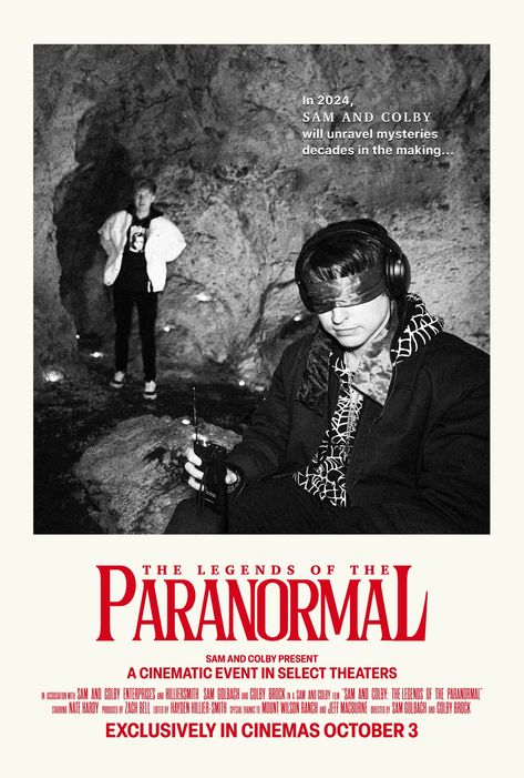 The Paranormal, Colby Brock, Sam And Colby, Poster Pictures, Dynamic Duo, Colby, Movie Poster, Movie Posters, Film Posters