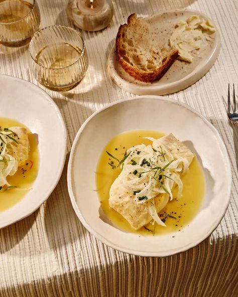 Dive into the versatility of halibut with our mouthwatering twist – a homemade buttered broth! Elevate the experience with earthy saffron and anise-forward Pernod, creating a next-level flavor profile. Discover a delicious and unique way to enjoy halibut in your next culinary adventure. #Recipes #EasyRecipes #Seafood #Halibut #ButteredBroth #HomemadeFlavors #SeafoodDelight #CulinaryAdventure #FishStock Poached Halibut, Fish Stock, Flavor Profiles, Broth, Next Level, Seafood, The Next, Easy Meals, Salad