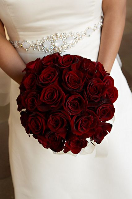 Deep red roses, better for the fall Red Rose Bridal Bouquet, Red Rose Bouquet Wedding, Magic Rose, Dark Red Roses, Red Bouquet Wedding, Red Rose Wedding, Rose Bridal Bouquet, Red Bouquet, Red Rose Bouquet