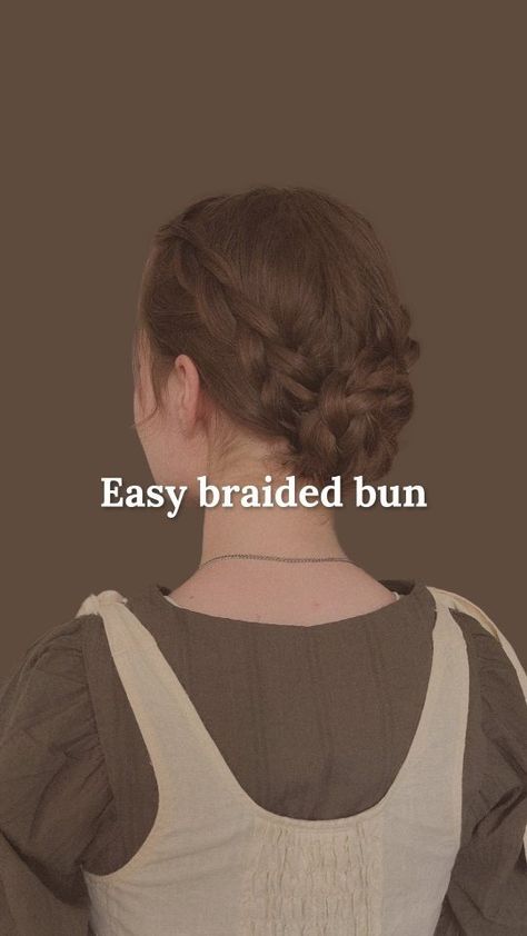 Abigail Byrd | This was going to be a braided halfway back tutorial, but I ended up using too much hair for the dutch braids. It's okay, though, because… | Instagram Braid Into Bun Tutorial, Dutch Braid Bun Tutorial, Easy Milkmaid Braid, Braid Bun Hairstyles, Dutch Braid Pigtails Tutorial, Milkmaid Braid Tutorial, Durch Braid Tutorial Step By Step, How Ro Dutch Braid Your Own Hair, Braided Bun Tutorials