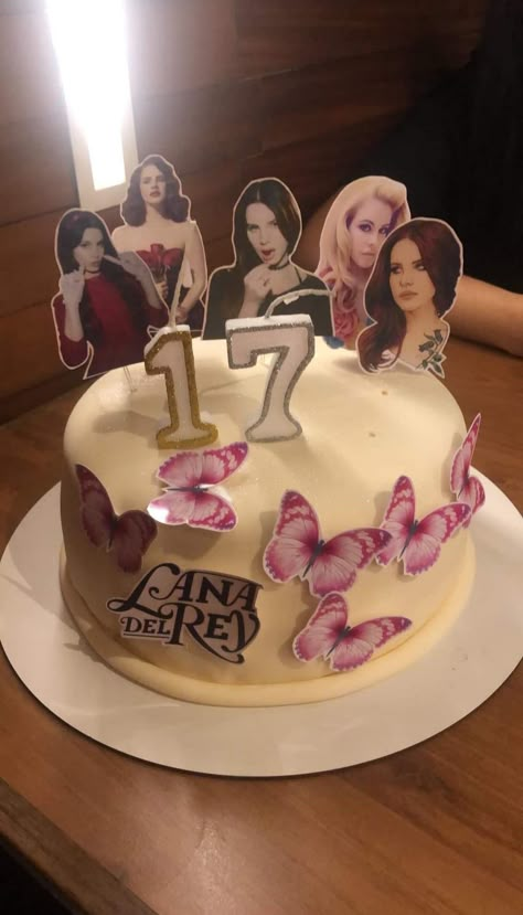 #lana Lana Del Cake, Lana Del Ray Birthday Cake, Lana Themed Party, Lana Del Rey Birthday Theme, Lana Del Rey Birthday Cake, Lana Del Rey Cake, 18th Birthday Party Themes, Seventeenth Birthday, Vintage Birthday Cakes