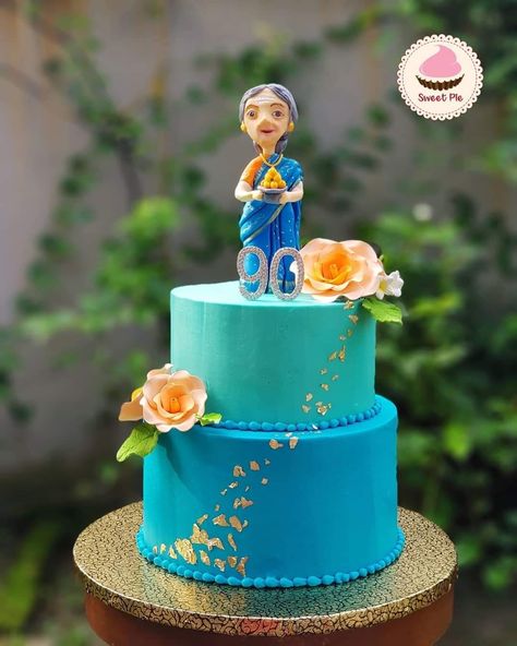 Grandma cake 75th Birthday Cake For Grandma, Birthday Cake For Grandma Grandmothers, Grandma Birthday Cake Ideas, Cakes For Grandmother Birthday, Grandma Cake Design, Grandmother Cake Design, Cake Design For Grandma Birthday, Happy Birthday Grandma Cake, Grandmother Birthday Cake