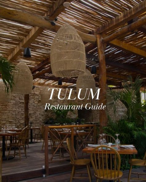 boheimian restaurant in Tulum with lots of wood Tulum Food, Restaurants In Tulum, Tulum Restaurants, Istanbul Guide, Istanbul Restaurants, Caribbean Restaurant, Tulum Travel, Seven Hills, Luxury Bar