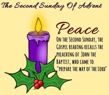 2nd Sunday Of Advent Candle, 2nd Sunday Of Advent, Second Sunday Of Advent, Advent Sunday, First Sunday Of Advent, Pentecost Sunday, Baked Desserts, Gospel Reading, Worship Jesus