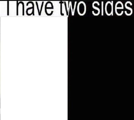 I Got Two Sides, I Have Two Sides Template, I Have 2 Sides, Silly Templates, Tiktok Templates, I Have Two Sides, Graphic Design Fun, Meme Template, Art References