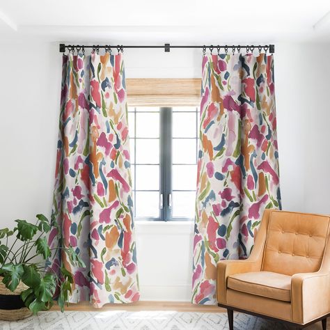 Bold Curtains, Jacqueline Maldonado, Round Floor Pillow, Farm Plans, Energy Efficient Design, Printed Curtains, Blackout Windows, Colorful Curtains, Deny Designs