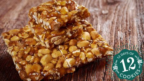 Mixed Nut Brittle - - Recipe from BostonChefs.com - recipes from Boston's best chefs and restaurants in Boston Nut Brittle, Winco Foods, Praline Cake, Peanut Brittle Recipe, Brittle Recipes, Spiralizer Recipes, Thai Dessert, Nut Recipes, Peanut Brittle