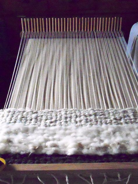 Peg Rugs, Rug Twining, Peg Weaving, Peg Looms, Loom Board, Loom Love, Loom Rug, Wool Weaving, Denim Rug