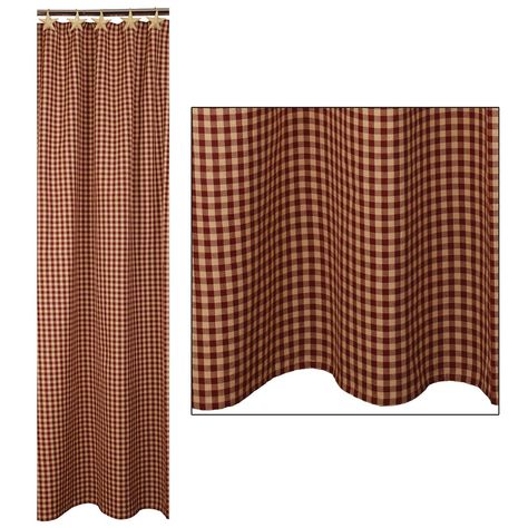 The Country House Online Store Door Panel Curtains, Burgundy Curtains, Primitive Curtains, Ruffle Shower Curtains, Primitive Lighting, Primitive Kitchen Decor, Country Bedding, Striped Shower Curtains, Cotton Curtains