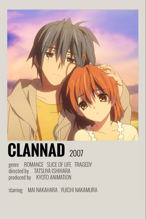 | minimalist anime poster | | clannad | Clannad Anime, Anime Show, Japanese Poster Design, Film Posters Minimalist, 31st Birthday, Animes To Watch, Poster Anime, Anime Printables, Anime Watch