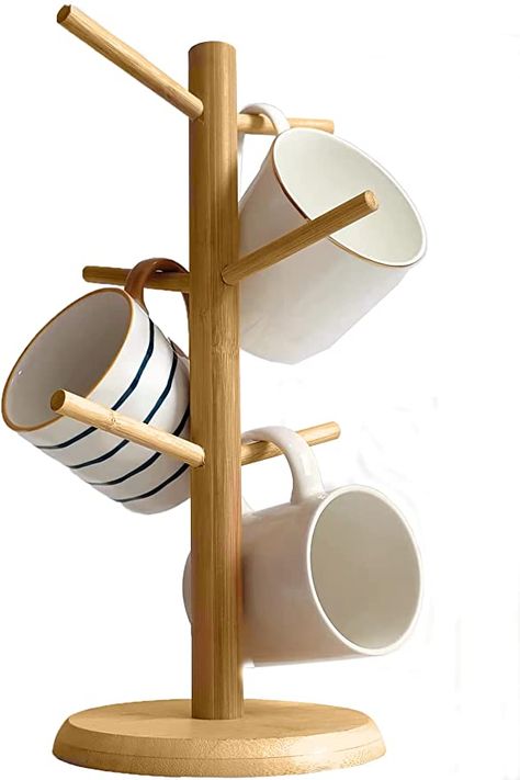 Coffee Mug Stands Cup Holders, Coffee Cup Stand, Wood Coffee Mug, Mug Hanger, Mug Stand, Cup Hanger, Coffee Mug Display, Coffee Counter, Coffee Mug Holder