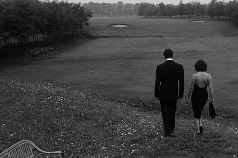 Michelangelo Antonioni, A Man, Walking, Golf, Black And White, White, Black