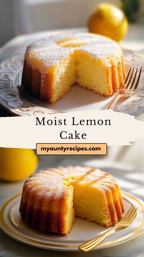 Fluffy Lemon Glazed Cake offers a burst of citrus in every bite, with a soft, moist texture topped by a zesty lemon glaze. This refreshing cake is ideal for spring gatherings or as a light dessert that’s easy to make and quick to impress. Refreshing Cake, Lemon Glaze Cake, Glazed Cake, Lemon Chiffon Cake, Moist Lemon Cake, Light Dessert, Lemon Chiffon, Lemon Glaze, Light Desserts