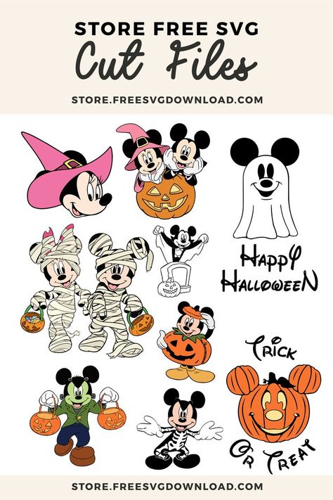 Free Svg Disney Halloween, Mickey Mouse Halloween Svg Free, Disney Halloween Svg Files, Cricut Projects Vinyl Free Printables Disney, Disney Fall Svg Free, Disney Halloween Printables Free, Disney Halloween Doodles, Free Svg Files For Cricut Halloween, Free Cricut Downloads Svg Disney