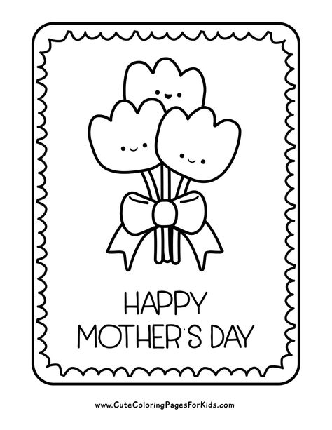 Mother's Day Coloring Pages - Cute Coloring Pages For Kids Mothers Day Coloring Sheets, Mothers Day Coloring Cards, Cute Coloring Pages For Kids, Mom Coloring Pages, Cute Halloween Coloring Pages, Mothers Day Coloring Pages, Mother's Day Printables, Free Printable Coloring Sheets, Mother's Day Activities