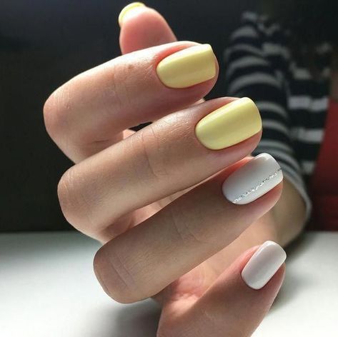 Check out these super pretty yellow nails, yellow nails designs, acrylic yellow nails, and yellow nail ideas and nail art #yellownails #yellownailsdesigns Nail Design For Black Women, Nail Art Blanc, White Nail Design, American Nails, Nail White, Yellow Nail Art, Yellow Nails Design, White Nail Art, White Nail Designs