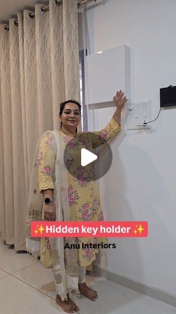 Hidden Key Holder Ideas, Key Holder Ideas, Modern Key Holder, Fancy Items, Bungalow Interior, Hidden Key, Key Holder, Hyderabad, Bungalow