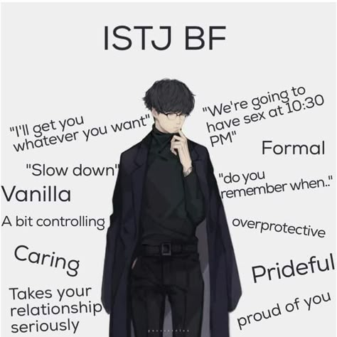 Types Of Boyfriends Mbti, Istp Mbti Boyfriend, Estp Istj Relationship, Mbti As Boyfriends, Infp Istj Couple, Istj Mbti Boyfriend, Istj Intj Relationship, Intp Boyfriend, Mbti Boyfriend