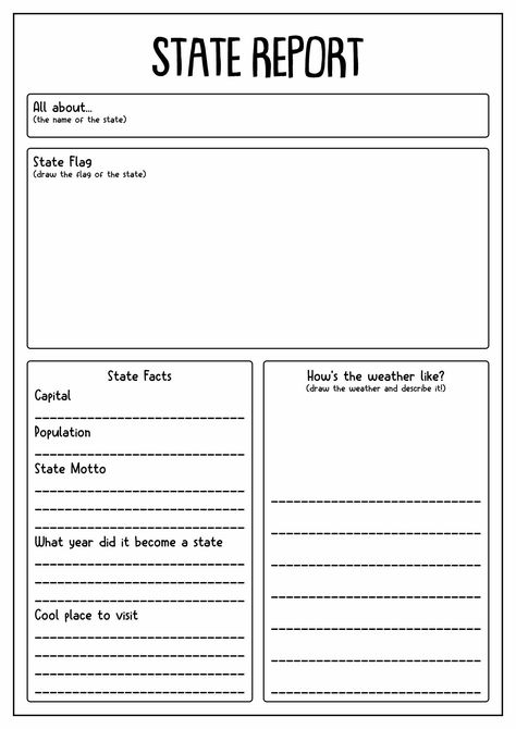 5th Grade Projects, 4th Grade Social Studies Worksheets, State Report Template, Texas Homeschool, Morning Worksheets, Social Studies Projects, 4th Grade Social Studies, History Worksheets, 6th Grade Social Studies