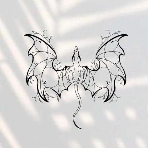 Wispy Dragon Tattoo, Forearm Tattoo Designs Sketches, Back Tattoo Dragon, Wyvern Tattoo, Dragon Tattoo Simple, Small Dragon Tattoos, Petit Tattoo, Dragon Tattoo For Women, Fantasy Tattoos