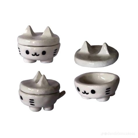 Pusheen Clay, Sculpture Art Clay, Clay Diy Projects, Tanah Liat, Ceramics Pottery Art, Cute Clay, Clay Art Projects, Arte Inspo, Art Clay