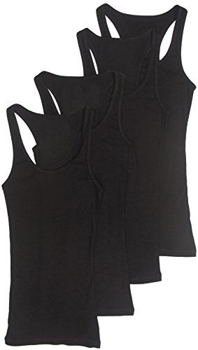 4 Pack Zenana Womens Racerback Tank Top Large Black Black Black Black * Check out the image by visiting the link.Note:It is affiliate link to Amazon. V Shape Face, Ribbed Racerback Tank Top, Ribbed Tank Tops, Womens Basic, Ribbed Tank, Cotton Tank Top, Round Neck Tops, Soft Tops, Black Rib