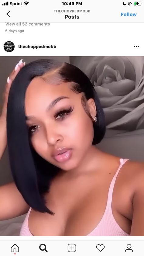 Closure Bobs For Black Women, Frontal Bob Wig Side Part Swoop, Bob Swoop Hairstyles For Black Women, Pronto Bob Quick Weave, Frontal Bobs For Black Women, Quickweave Bob With Closure Side Part, Side Bob Hairstyles For Black Women, Deep Side Part Quick Weave Bob, Red Quick Weave Bob