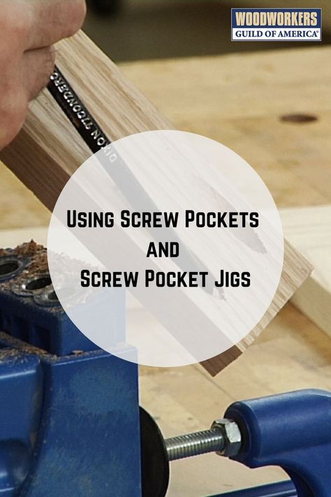 Screw pockets or pocket holes are perfect for piecing together the rails and stiles of a face frame. By using a step drill and a specialized screw pocket jig, you can easily create screw pockets on your next woodworking project. Diy Pocket Hole Jig How To Make, Pocket Hole Screw Guide, Pocket Jig, Woodshop Projects, Basement Ceiling Options, Alfredo Recipes, Pocket Holes, Ceiling Options, Pocket Hole Joinery