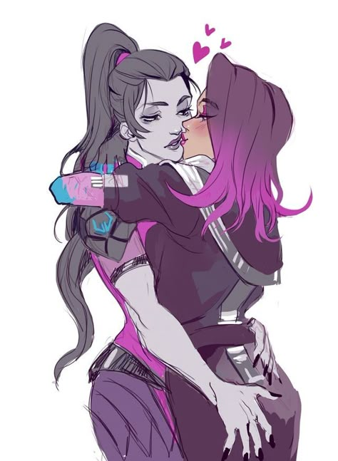 Widowmaker x Sombra by burythekidd Widow X Sombra Overwatch, Matching Pfp Overwatch, Sombra Overwatch, Overwatch Widowmaker, Overwatch Funny, D.va Overwatch, Overwatch Tracer, Overwatch Comic, Woman Loving Woman