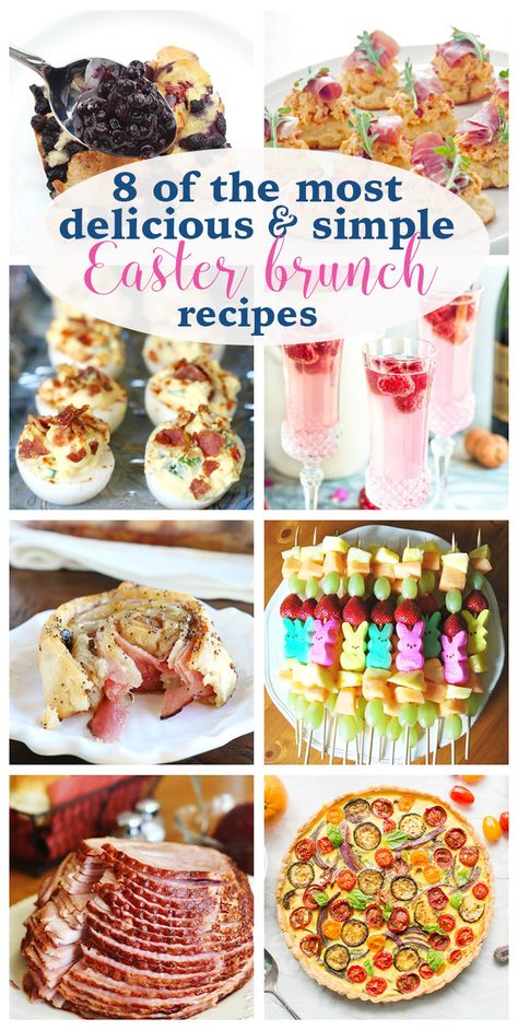 8 of the most delicious and simple Easter brunch recipes Easter Brunch Treats, Easter Brunch Recipes, Easy Easter Brunch, Food Easter, Easter Brunch Menu, Easter Appetizers, Easter Dishes, Easter Lunch, Easter Menu