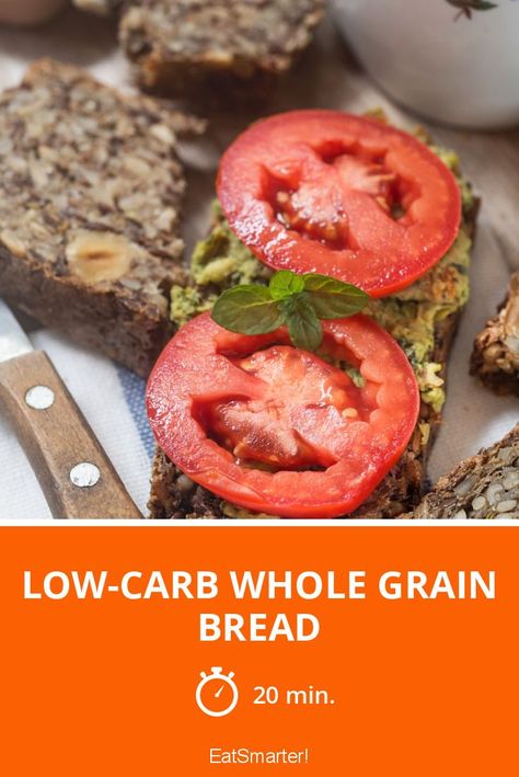 Low-Carb Whole Grain Bread - quick recipe - simple dish - So healthy is the recipe: 9.0/10 | A recipe idea by EAT SMARTER | Baking, Bread, whole-food #fruitvegetable #healthyrecipes Whole Grain Bread Recipe, Grain Bread Recipe, Bread Quick, Quark Cheese, Sugar Bread, Healthy Delicious Recipes, Grain Bread, Recipe Simple, Bread Ingredients