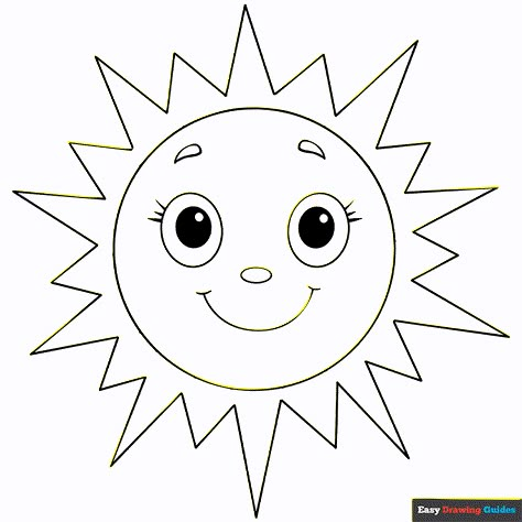 Free printable sun coloring page Spring Coloring Pages For Kids, Printable Spring Coloring Pages, Printable Coloring Masks, Sun Outline, Sun Template, Planet Coloring Pages, Sun Coloring Pages, Coloring Mask, Wave Stencil