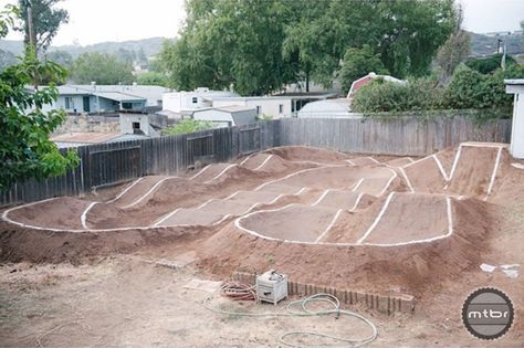 Schneider’s Pump Track Backyard Pump Track, Kids Bike Track, Skyway Bmx, Bike Pump Track, Bmx Ramps, Dirt Bike Track, Bmx Girl, Motocross Tracks, Pump Track