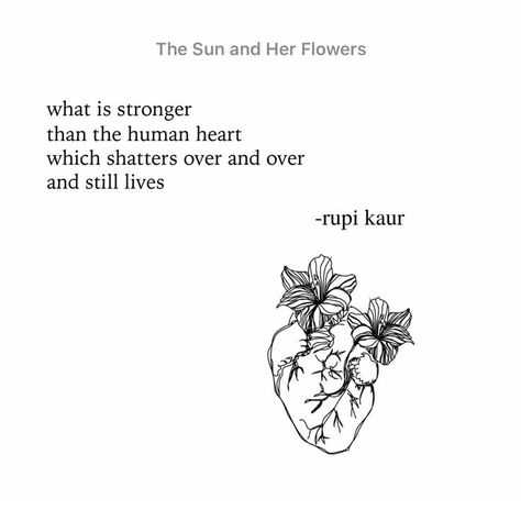 Quotes Rupi Kaur, Patience Citation, Human Heart Tattoo, Rupi Kaur Quotes, Patience Quotes, Good Quote, The Human Heart, Tattoo Reference, Honest Quotes