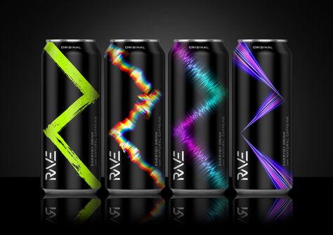 Sports Drinks Packaging, Power Drink Design, Energy Drink Branding, Energy Drink Packaging Design, Drink Can Design, Energy Drink Design, Energy Drink Packaging, Neon Packaging, Energy Drink Logo