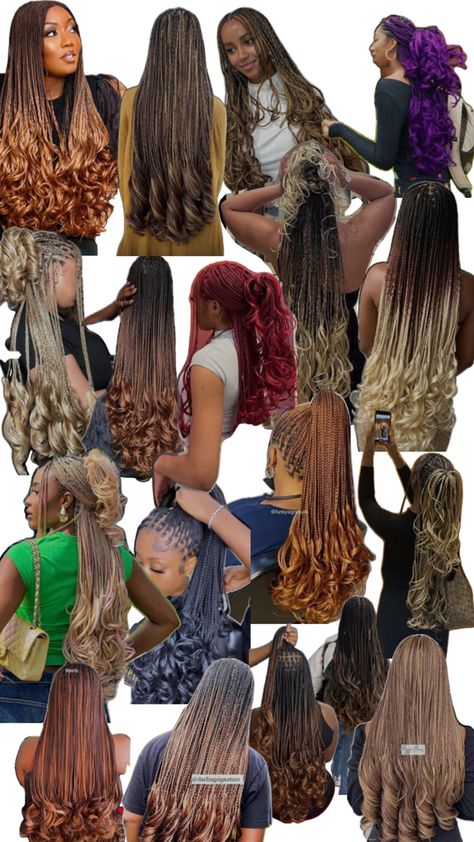 French curls of different colors but more of longer length Short Curly Bobs, Curls Styles, Brazilian Wool Hairstyles, Styles For Curly Hair, Curly Bobs, Natural Hair Ponytail, French Curls, Latest Hair Braids, Short Box Braids Hairstyles