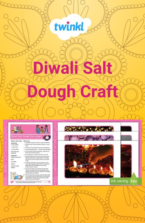 Create your own salt dough diya lamps to celebrate the festival of Diwali. Children can help to make and shape the salt dough and then decorate their diva lamps. A lovely activity to celebrate the Festival of Light, perfect for young children to complete. Diva Lamps, Diva Lamp, Salt Dough Crafts, Festival Of Light, Diya Lamp, Salt Dough, Festival Lights, The Festival, Engagement Activities