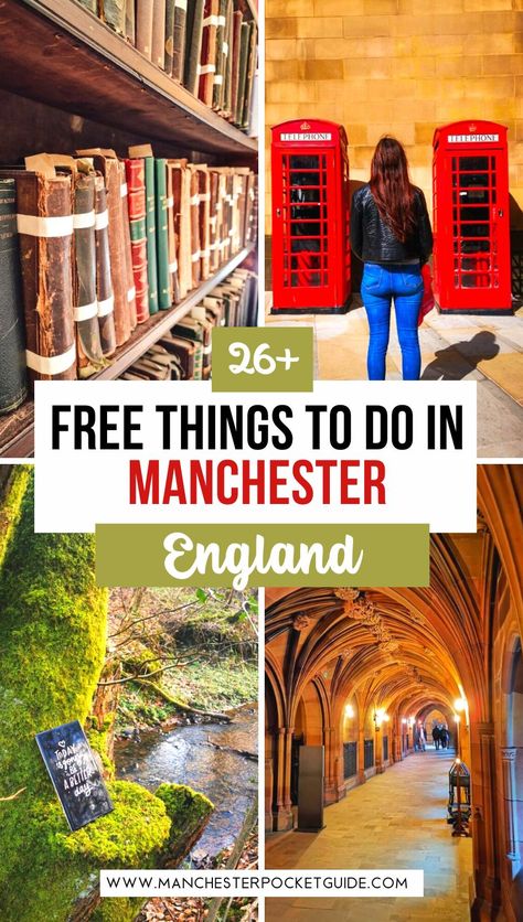 26+ Free Things to do in Manchester Manchester Uk Things To Do, Manchester Things To Do, Things To Do In Manchester England, Uk Holiday Destinations, Things To Do In Manchester, London In January, Visit Manchester, Manchester Travel, England Travel Guide