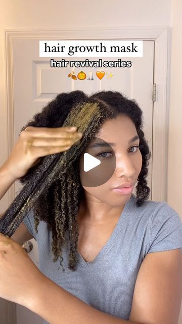 ALY ALVARADO | NATURAL HAIR on Instagram: "🧡🎃🕯️🍂 Ayurvedic hair growth mask for my hair revival series

👉🏽Amla, fenugreek, and neem, are such powerful natural ingredients with unique properties 

✨Amla is rich in vitamin C and antioxidants, strengthens hair follicles and promotes healthy scalp circulation

✨Fenugreek helps nourish the hair and prevent hair loss. Its anti inflammatory properties also help create a healthy environment for hair to thrive

✨Neem is known for its antibacterial and antifungal properties and can help with issues that hinder hair growth

I’m applying it to the lengths as well to strengthen my hair strands. These ingredients are so good that I also use them in my herbal hair oil available on my website🫶🏽

Do you use Ayurvedic hair masks?" Fenugreek Hair Mask, Fenugreek For Hair Growth, Hair Growth At Home, Hair Growth Long, Coffee Shampoo, Hair Growth Mask, Get Long Hair, Fenugreek For Hair, Ayurvedic Hair Growth