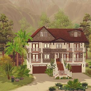 Village Condomínio - The Sims 3 - Via Sims Sims 3 Houses Ideas, Casas The Sims Freeplay, Sims 3 Houses, Sims Wallpaper Cc, Bloxburg Town, Sims Home, Sims 3 Custom Content, Sims 3 Mods, Gaming Ideas